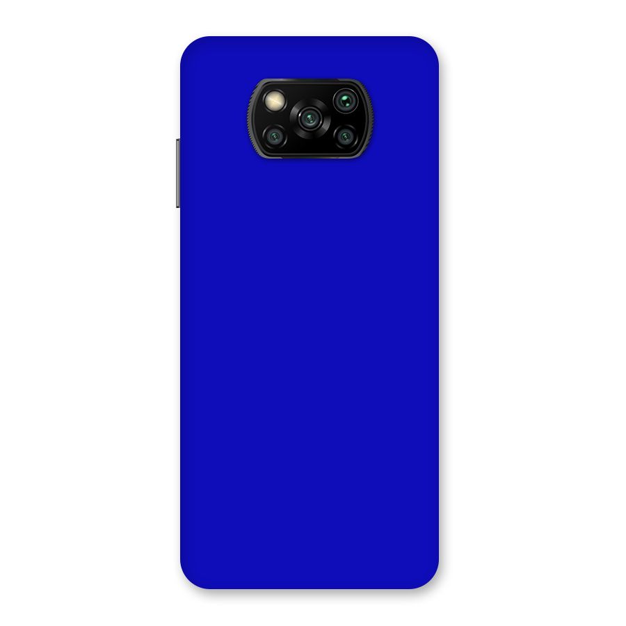 Cobalt Blue Back Case for Poco X3