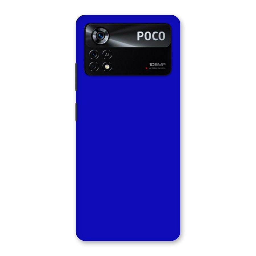 Cobalt Blue Back Case for Poco X4 Pro 5G