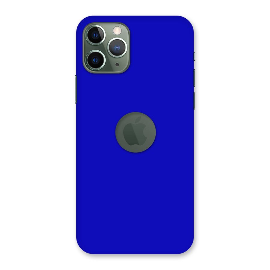 Cobalt Blue Back Case for iPhone 11 Pro Logo  Cut