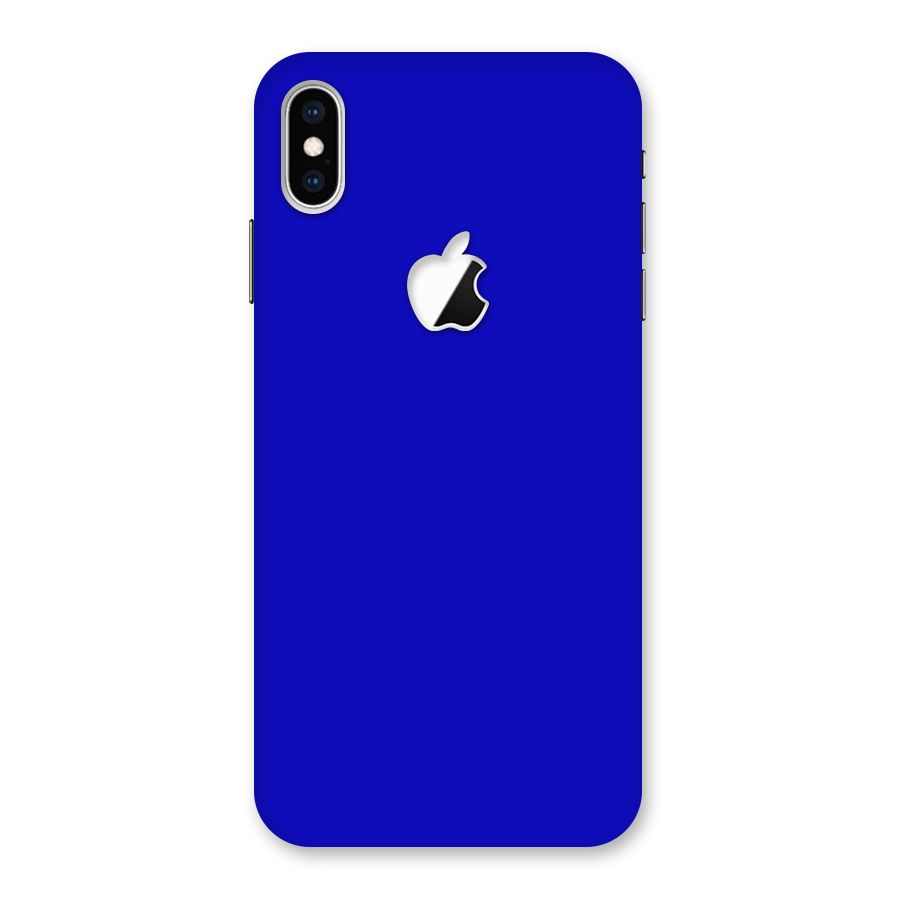 Cobalt Blue Back Case for iPhone XS Max Apple Cut