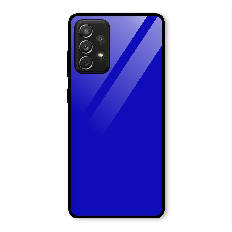 Cobalt Blue Glass Back Case for Galaxy A72