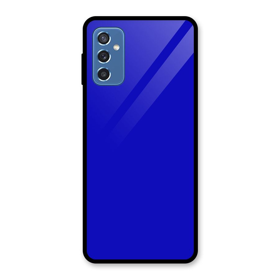 Cobalt Blue Glass Back Case for Galaxy M52 5G