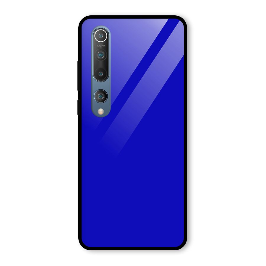 Cobalt Blue Glass Back Case for Mi 10
