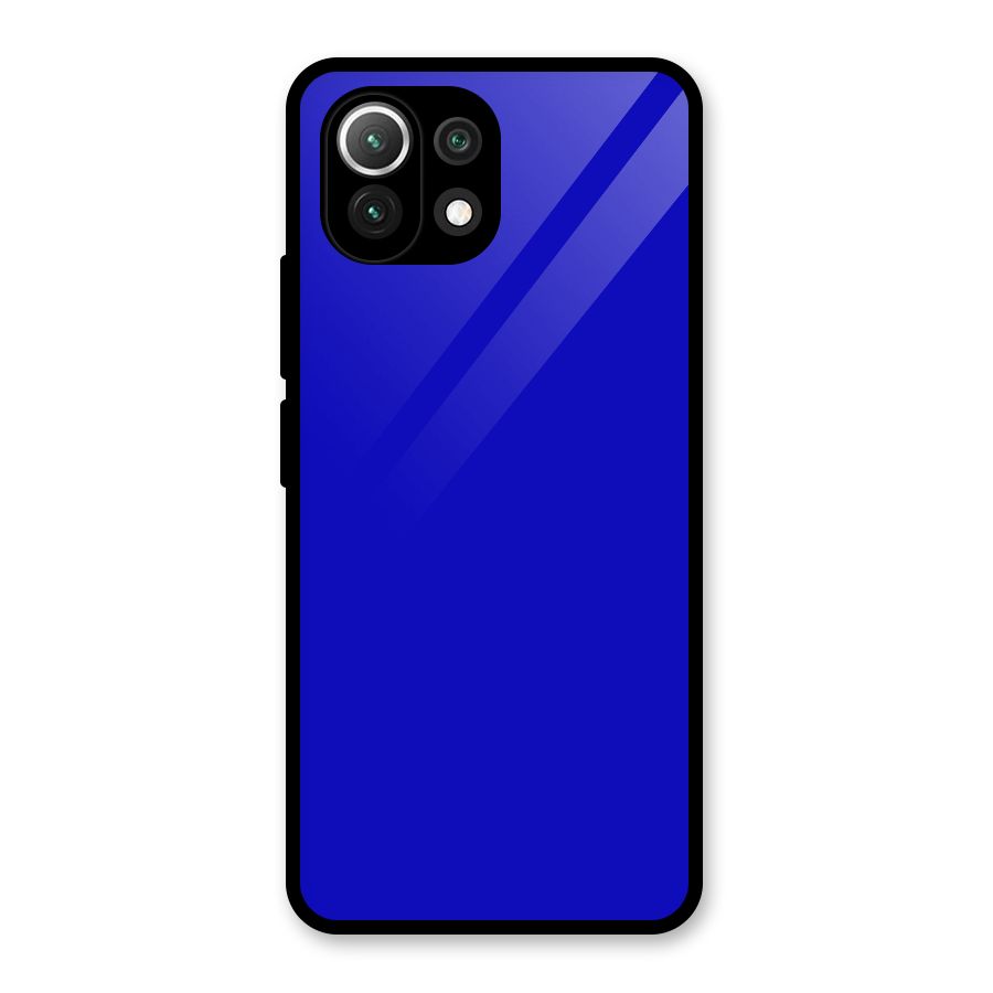 Cobalt Blue Glass Back Case for Mi 11 Lite NE 5G
