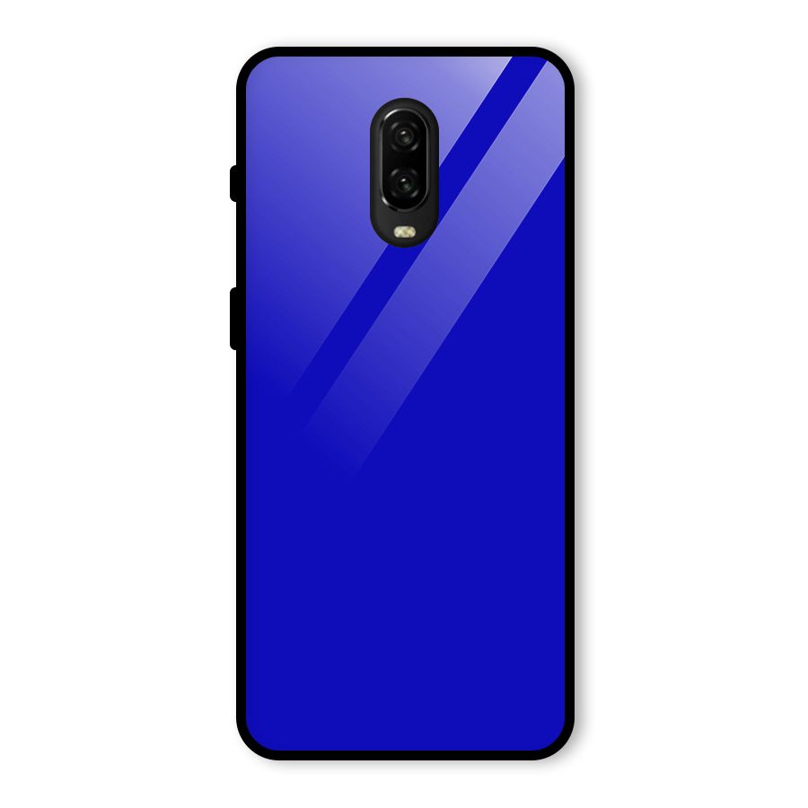 Cobalt Blue Glass Back Case for OnePlus 6T