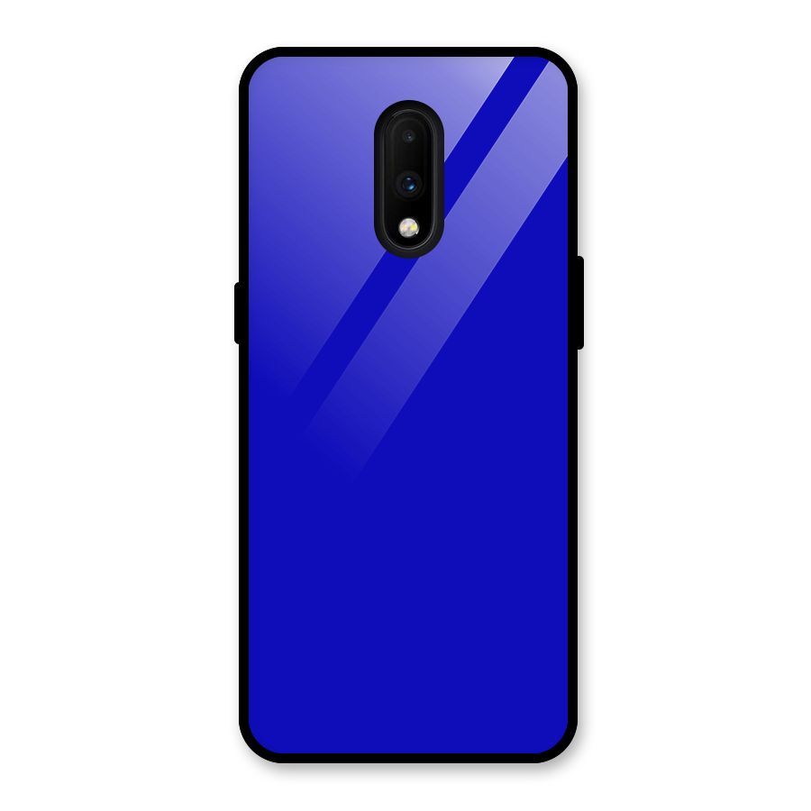 Cobalt Blue Glass Back Case for OnePlus 7