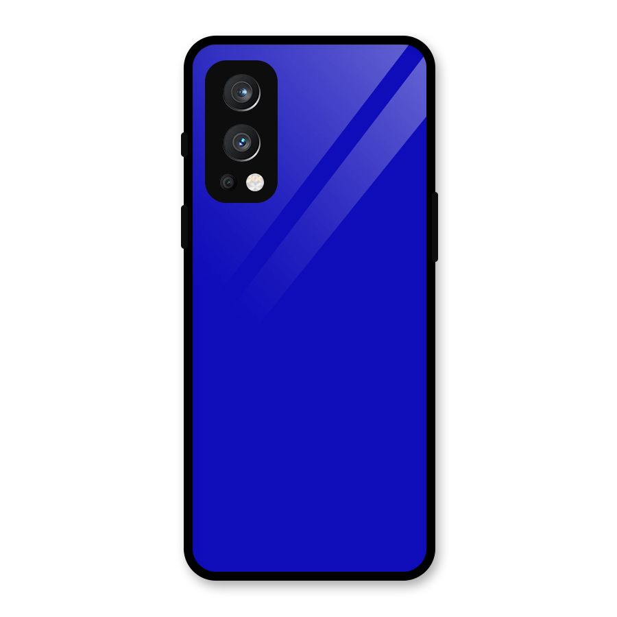 Cobalt Blue Glass Back Case for OnePlus Nord 2 5G