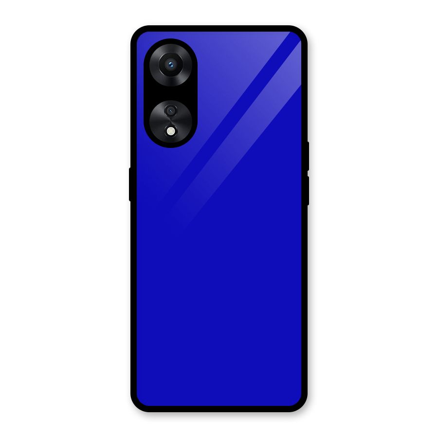 Cobalt Blue Glass Back Case for Oppo A78