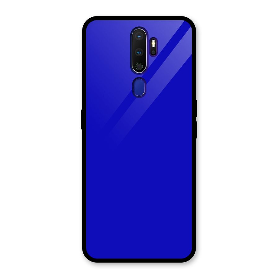 Cobalt Blue Glass Back Case for Oppo A9 (2020)