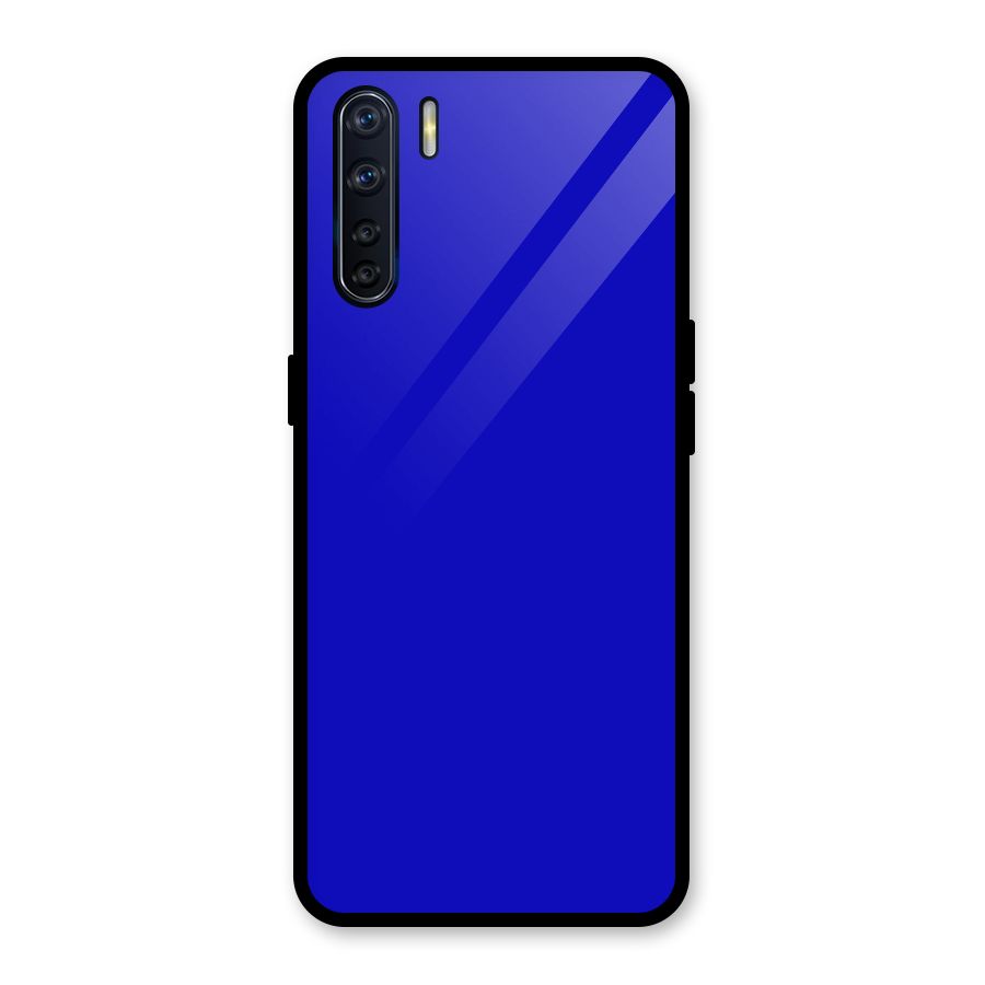 Cobalt Blue Glass Back Case for Oppo F15