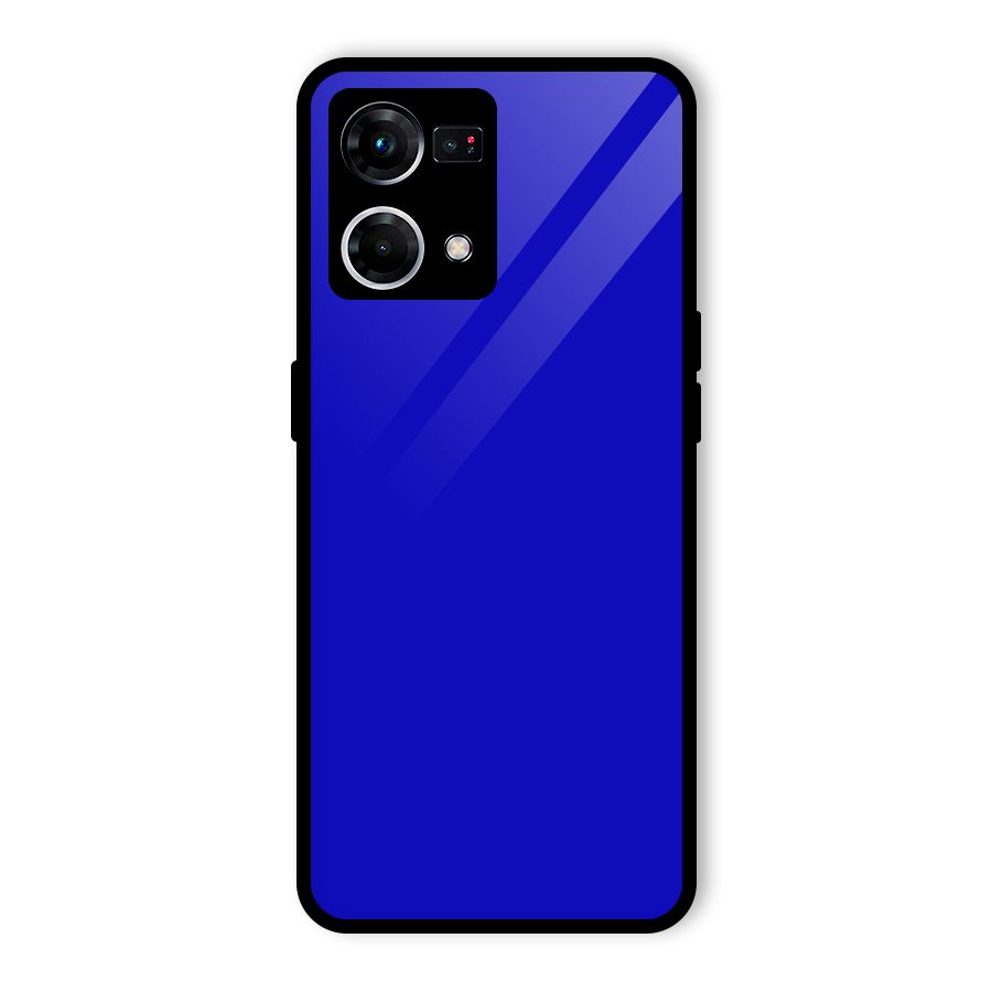 Cobalt Blue Glass Back Case for Oppo F21s Pro 4G