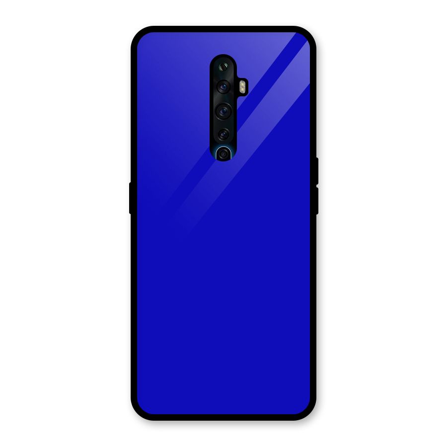 Cobalt Blue Glass Back Case for Oppo Reno2 F