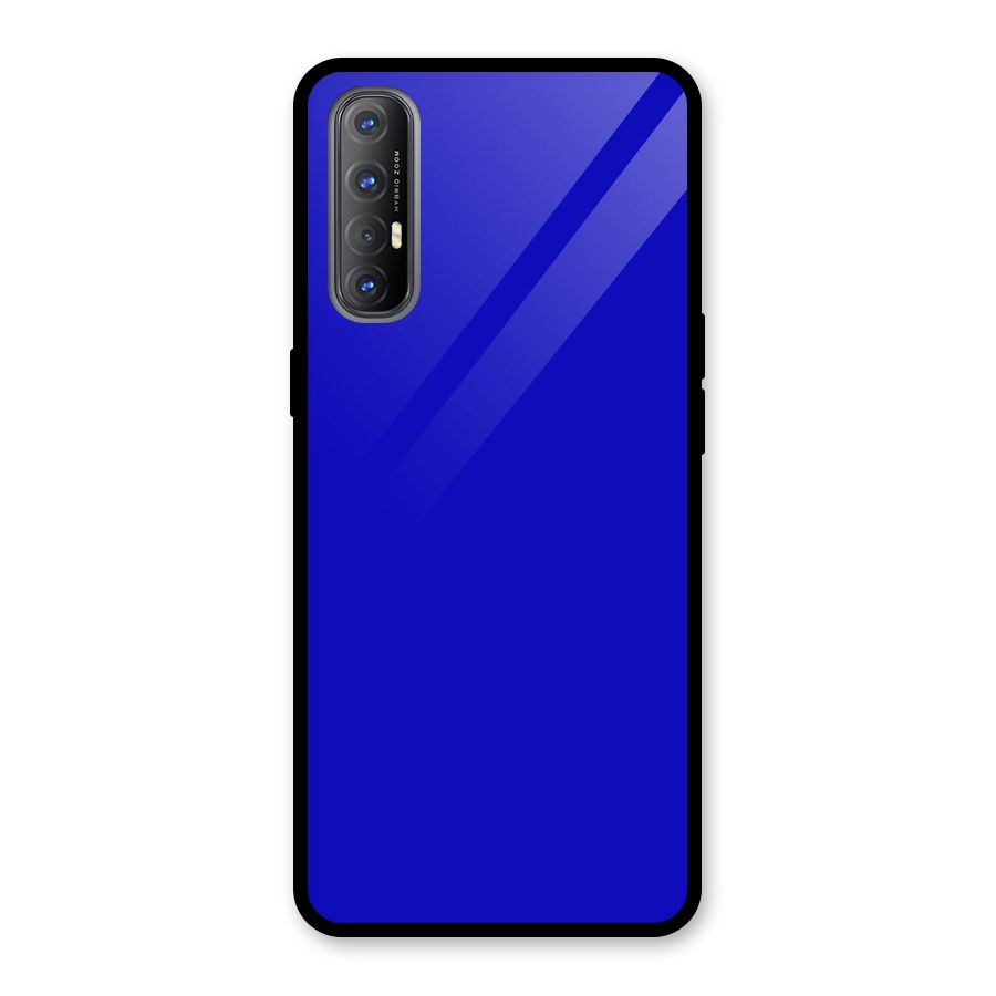 Cobalt Blue Glass Back Case for Oppo Reno3 Pro