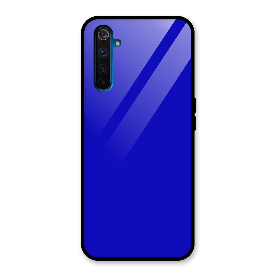 Cobalt Blue Glass Back Case for Realme 6 Pro