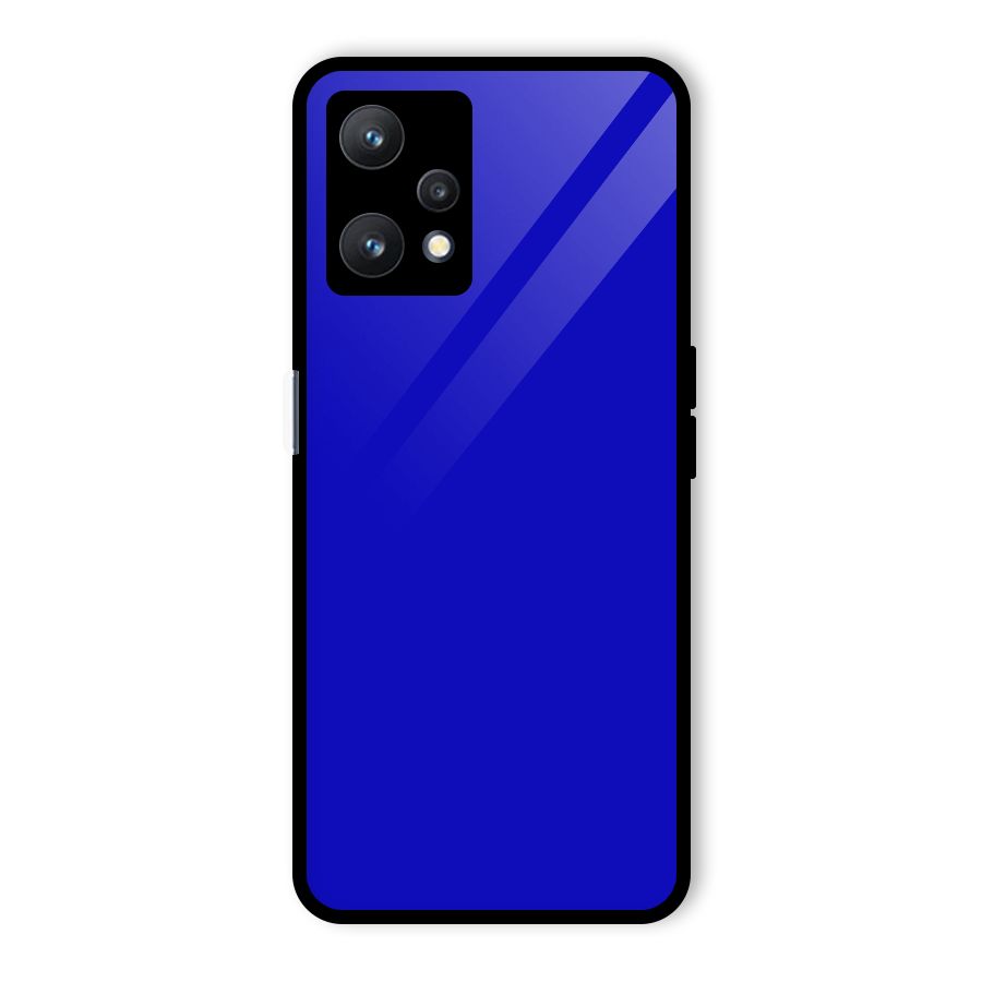 Cobalt Blue Glass Back Case for Realme 9 Pro 5G