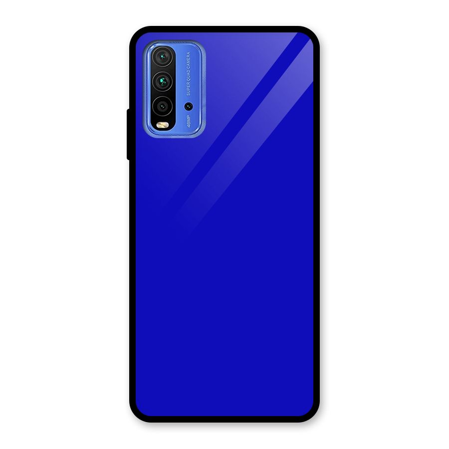 Cobalt Blue Glass Back Case for Redmi 9 Power