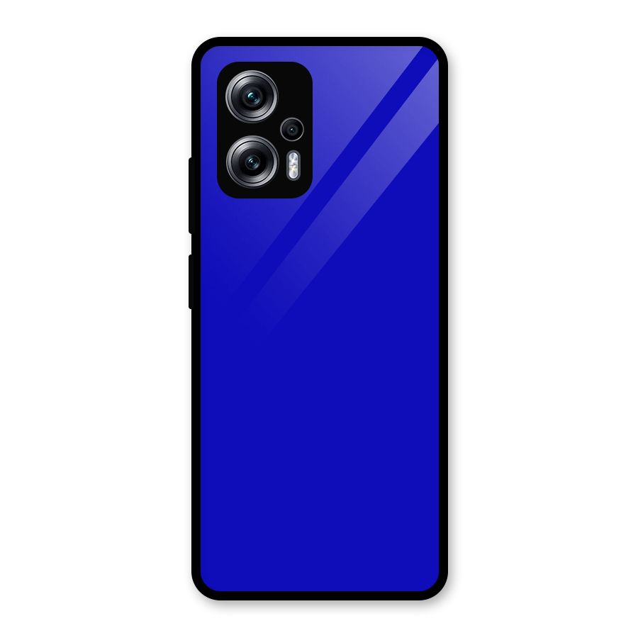 Cobalt Blue Glass Back Case for Redmi K50i