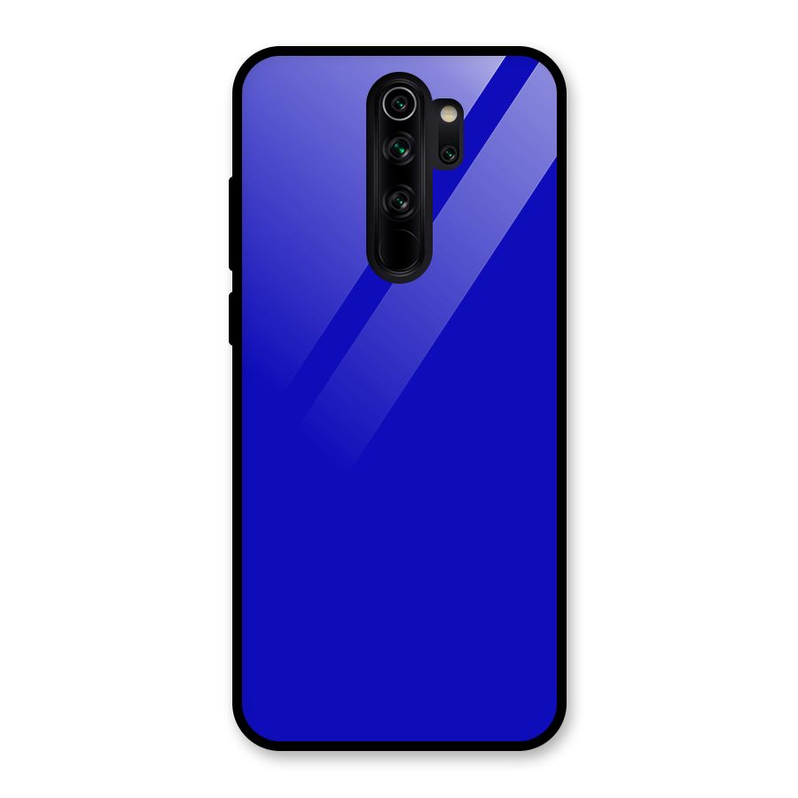 Cobalt Blue Glass Back Case for Redmi Note 8 Pro