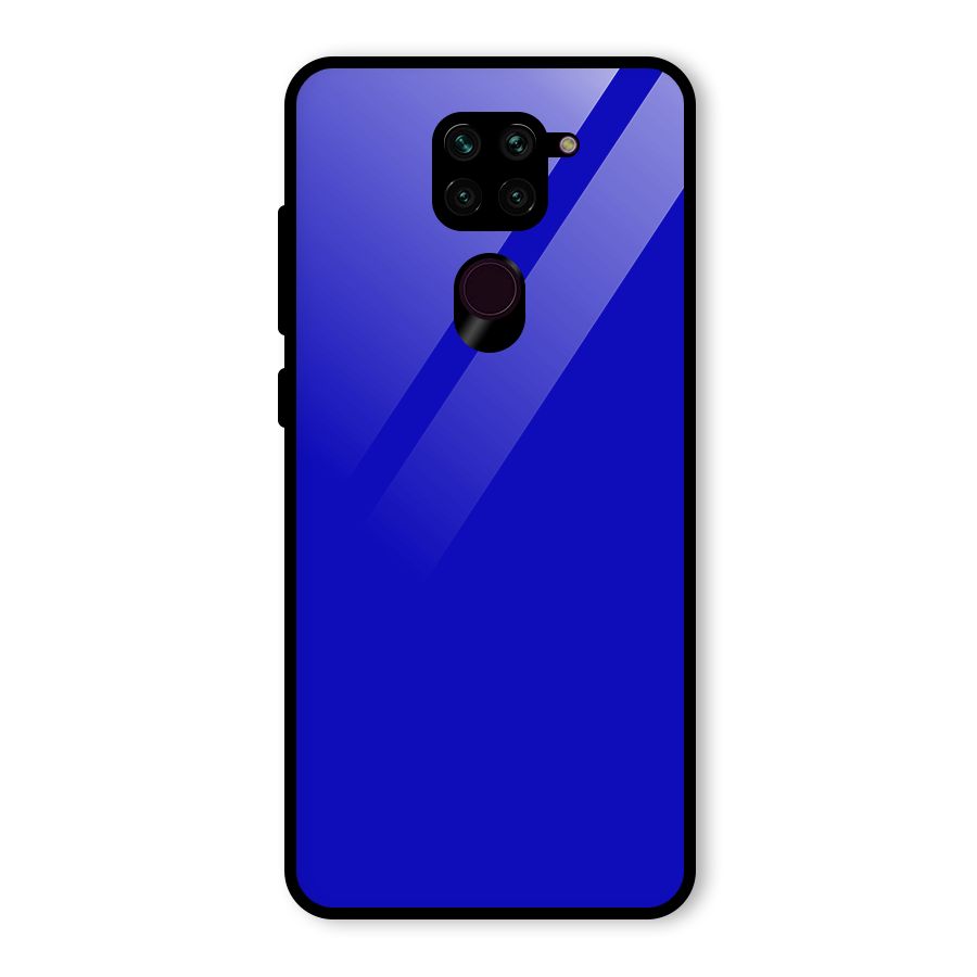 Cobalt Blue Glass Back Case for Redmi Note 9