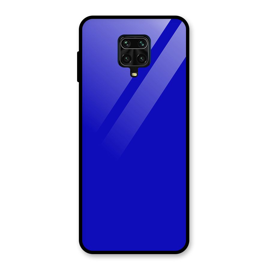 Cobalt Blue Glass Back Case for Redmi Note 9 Pro