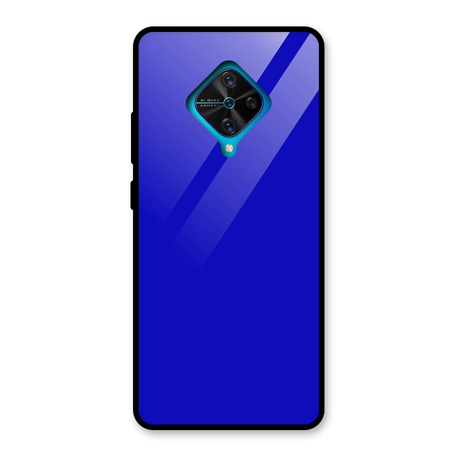 Cobalt Blue Glass Back Case for Vivo S1 Pro