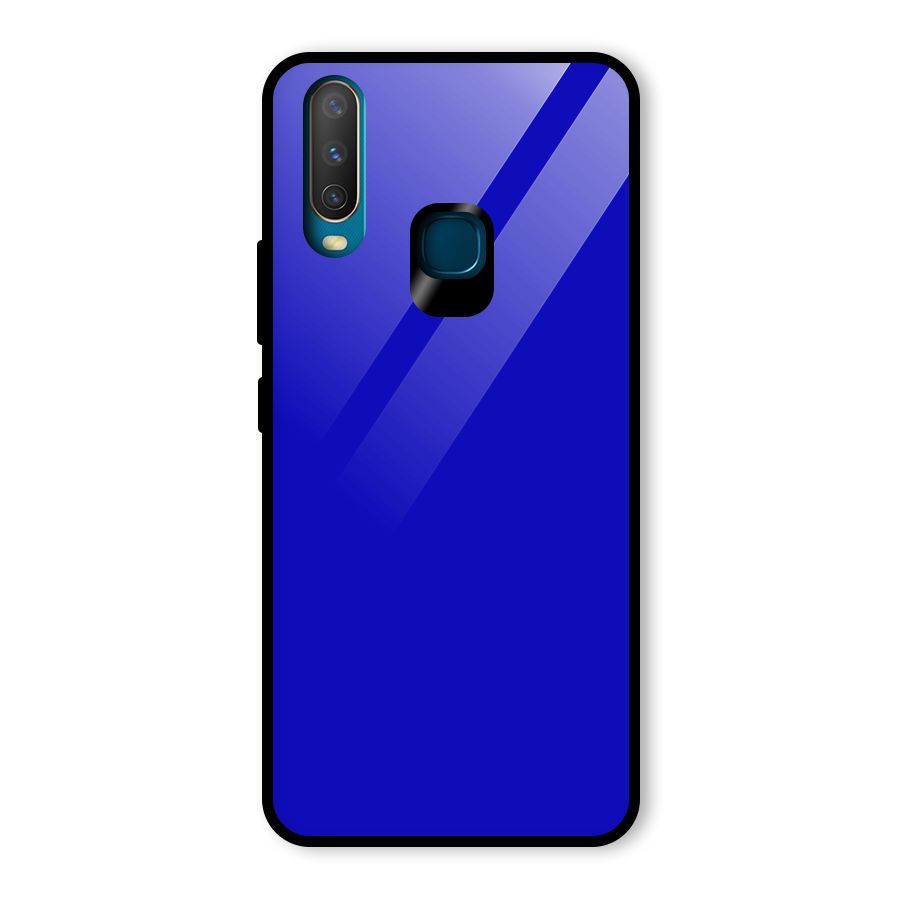 Cobalt Blue Glass Back Case for Vivo U10