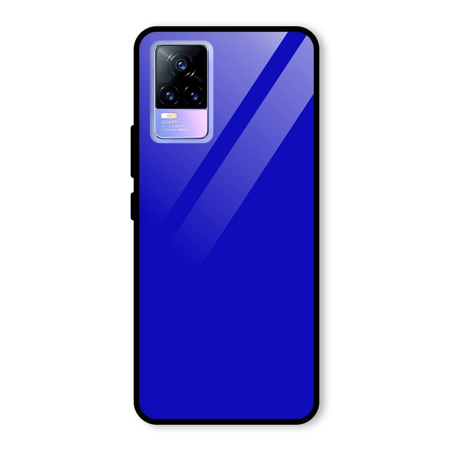 Cobalt Blue Glass Back Case for Vivo Y73