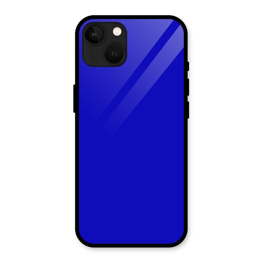 Cobalt Blue Glass Back Case for iPhone 13