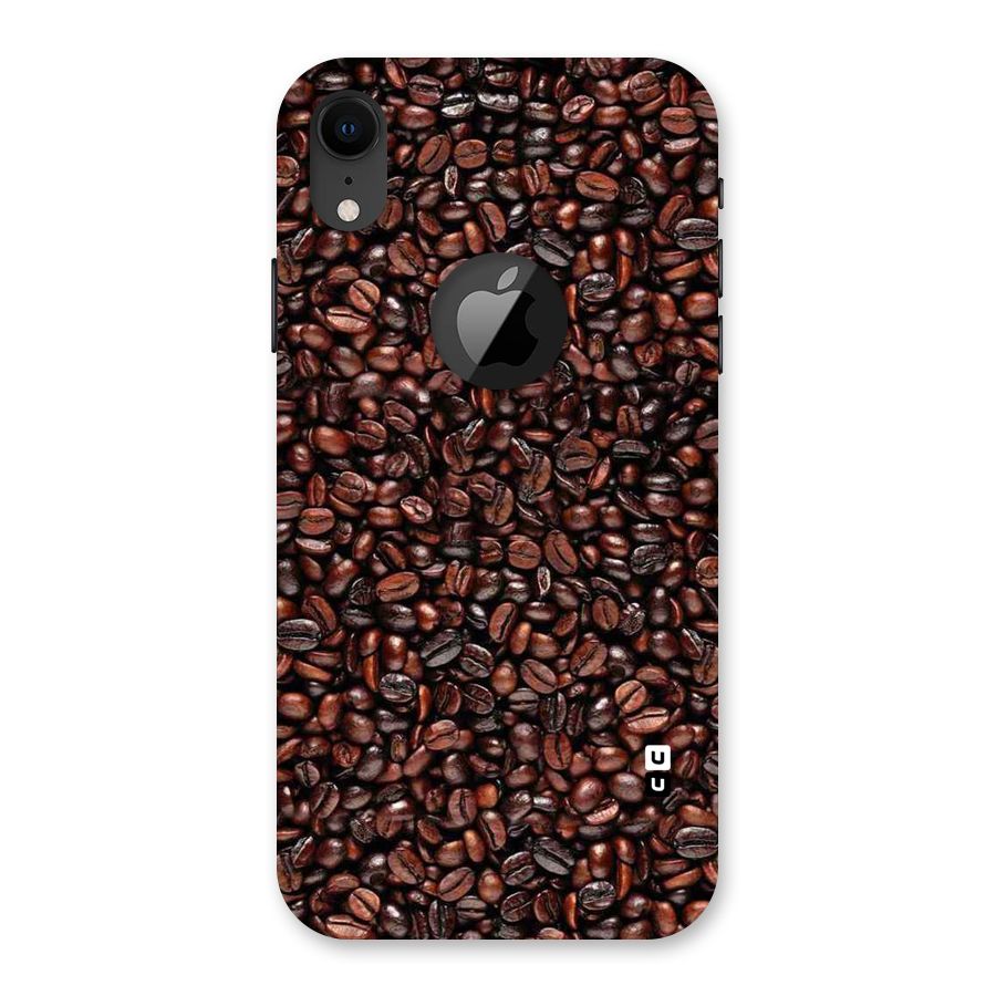 Cocoa Beans Back Case for iPhone XR Logo Cut