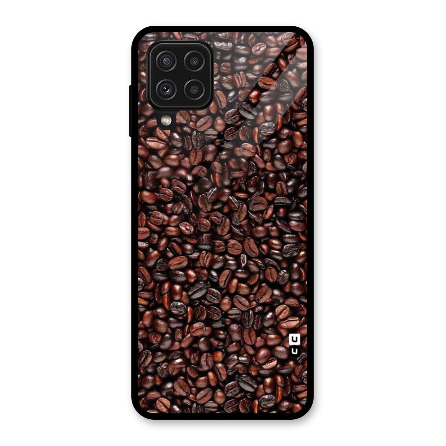 Cocoa Beans Glass Back Case for Galaxy A22 4G