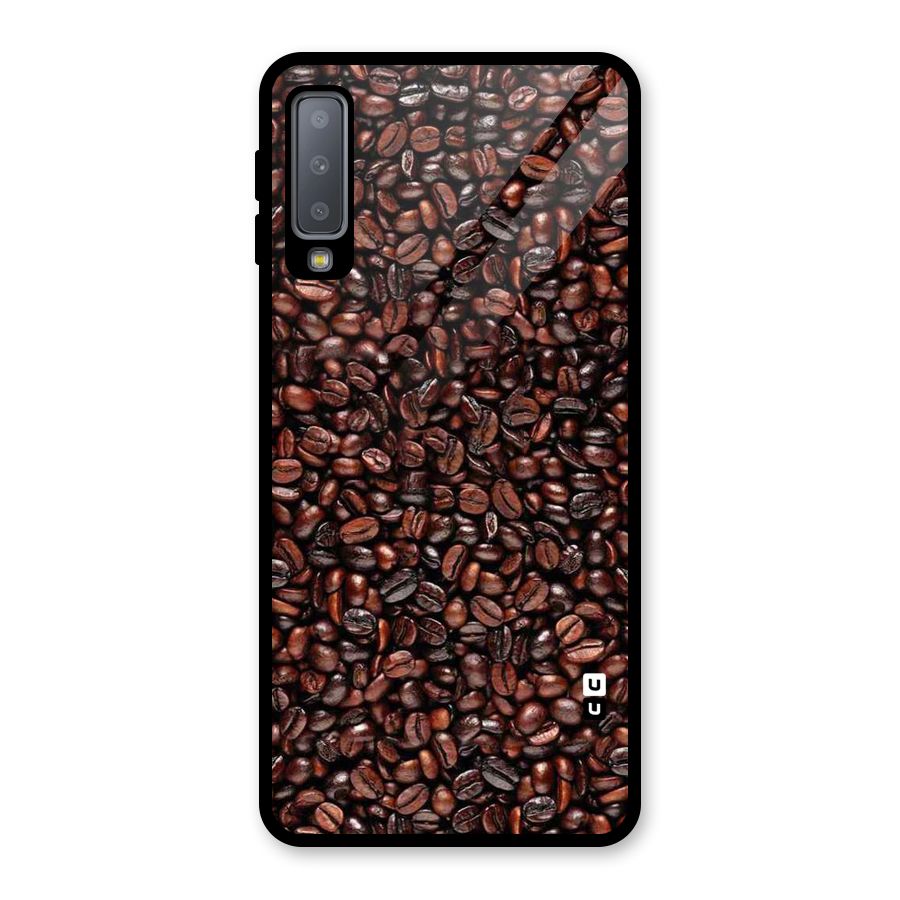 Cocoa Beans Glass Back Case for Galaxy A7 (2018)
