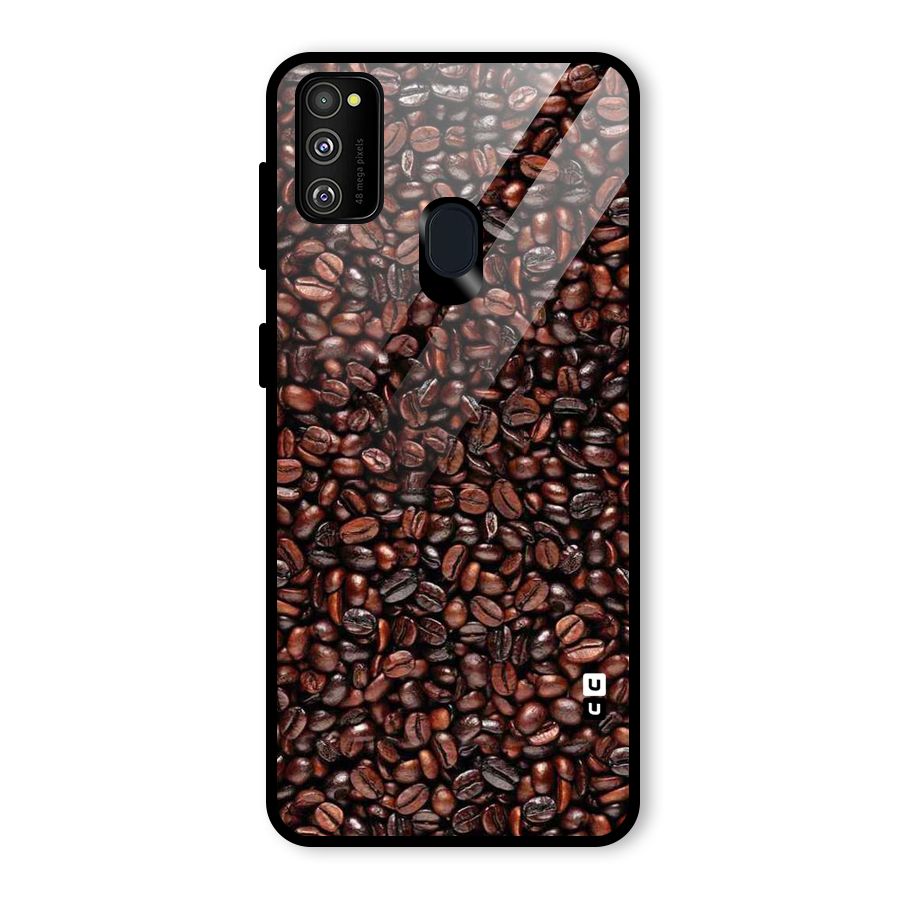 Cocoa Beans Glass Back Case for Galaxy M30s