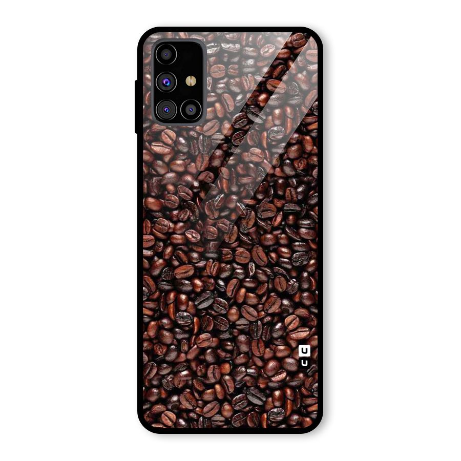 Cocoa Beans Glass Back Case for Galaxy M31s