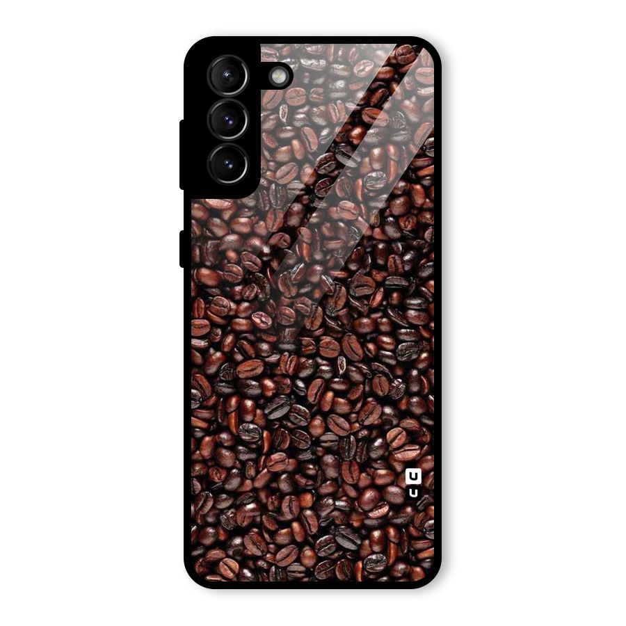 Cocoa Beans Glass Back Case for Galaxy S21 Plus