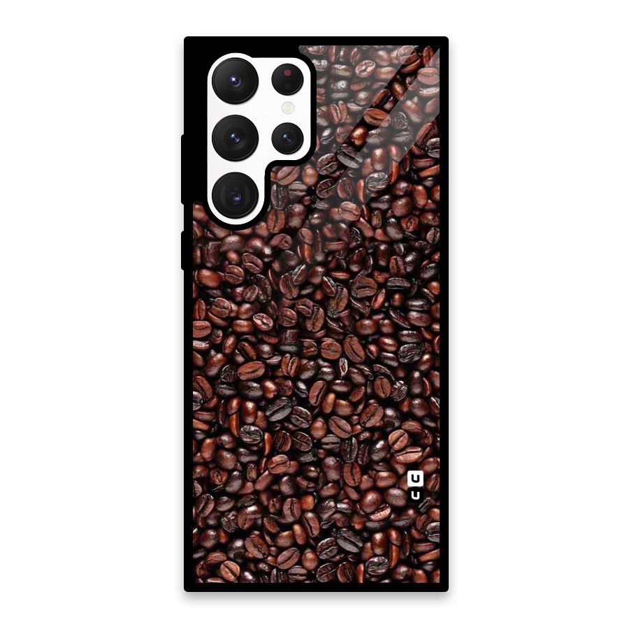 Cocoa Beans Glass Back Case for Galaxy S22 Ultra 5G