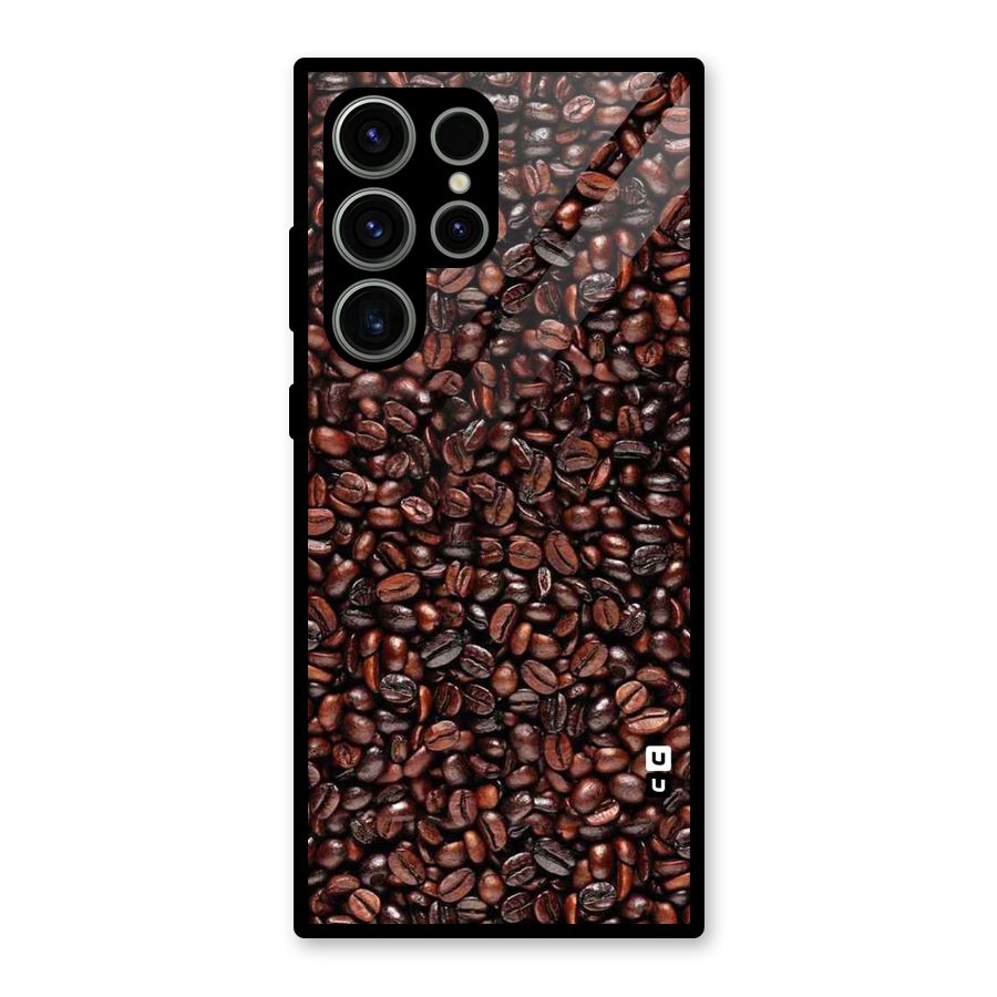Cocoa Beans Glass Back Case for Galaxy S23 Ultra