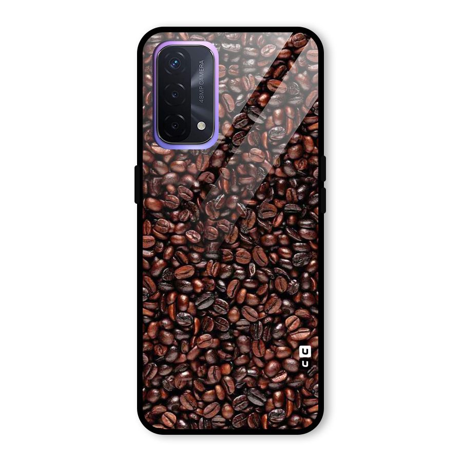 Cocoa Beans Glass Back Case for Oppo A74 5G