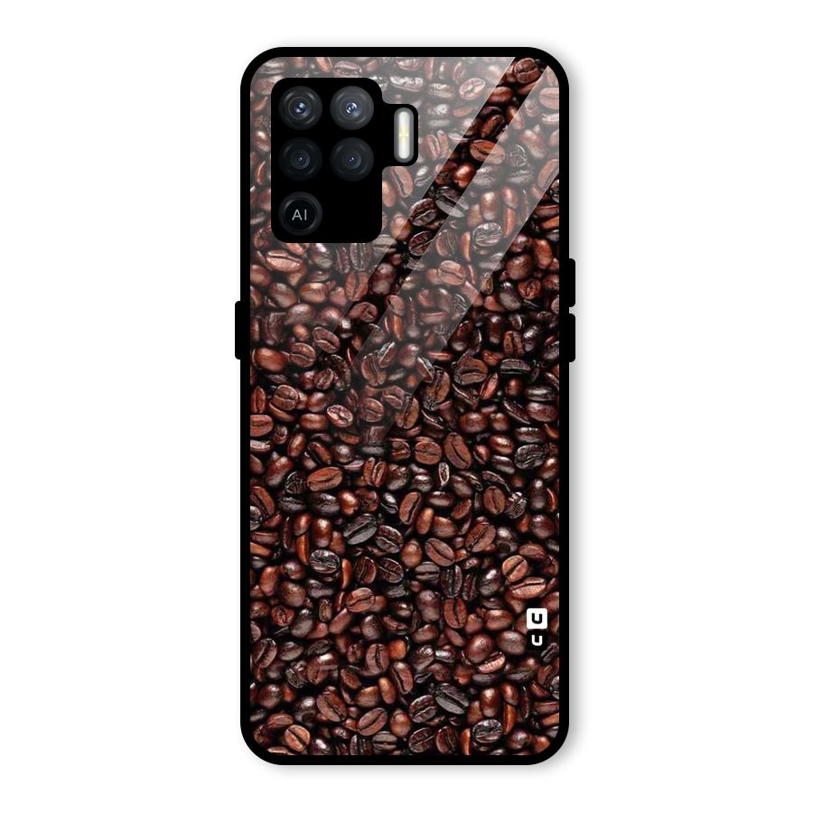 Cocoa Beans Glass Back Case for Oppo F19 Pro