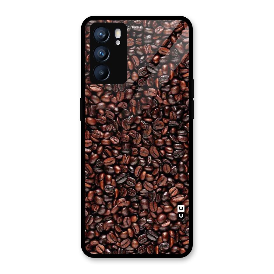 Cocoa Beans Glass Back Case for Oppo Reno6 5G