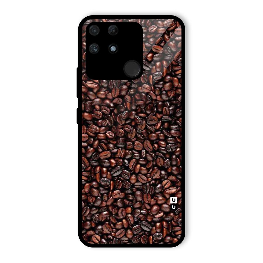 Cocoa Beans Glass Back Case for Realme Narzo 50A
