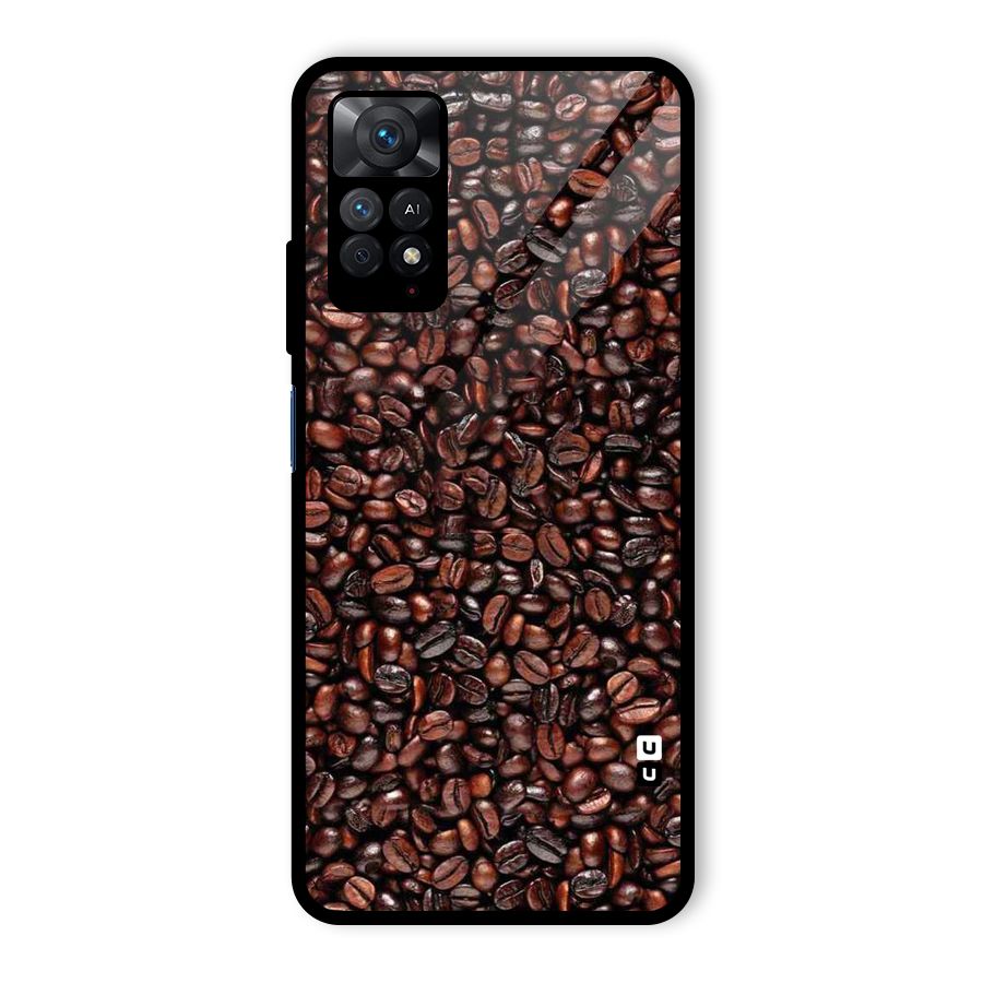 Cocoa Beans Glass Back Case for Redmi Note 11 Pro