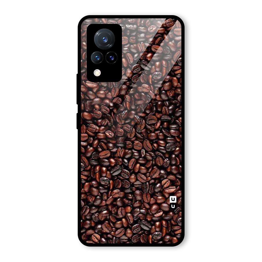 Cocoa Beans Glass Back Case for Vivo V21 5G
