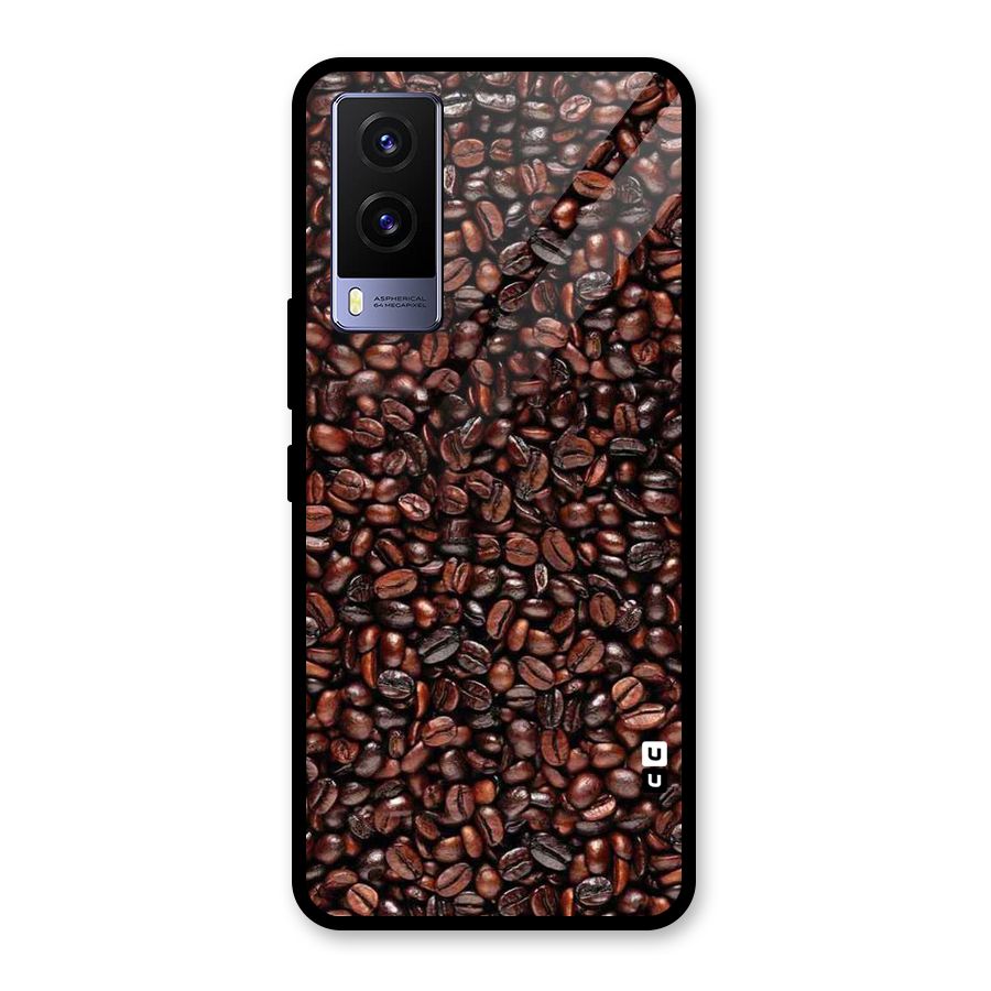 Cocoa Beans Glass Back Case for Vivo V21e 5G