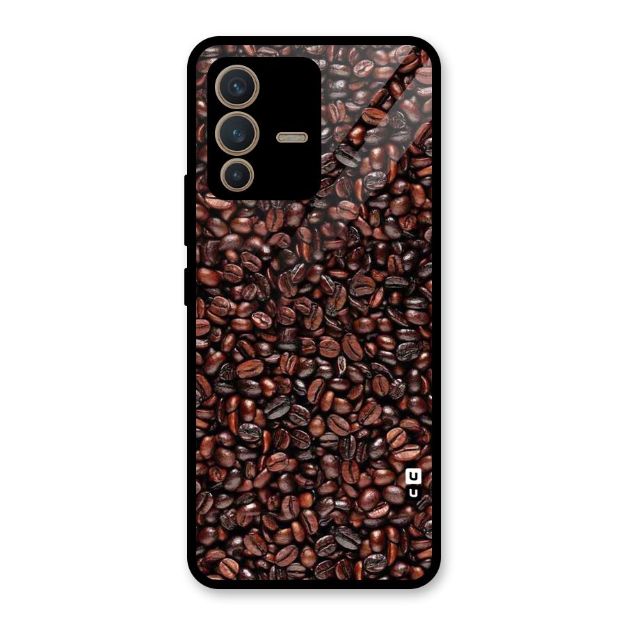 Cocoa Beans Glass Back Case for Vivo V23 5G