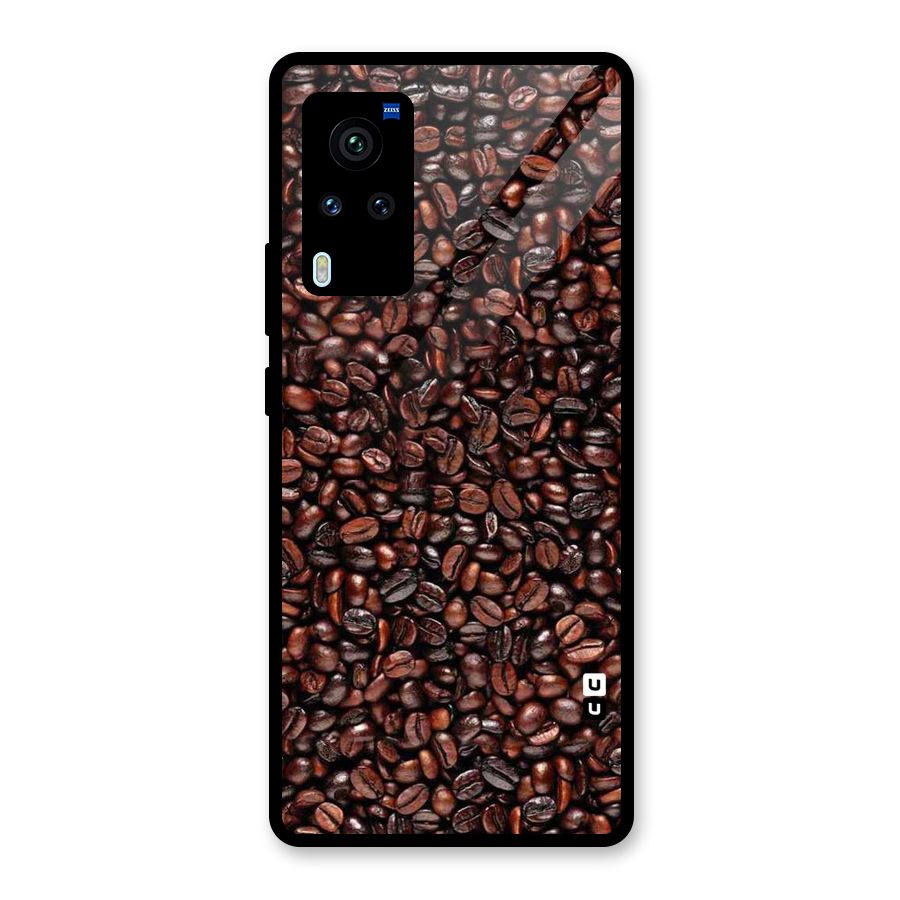 Cocoa Beans Glass Back Case for Vivo X60 Pro
