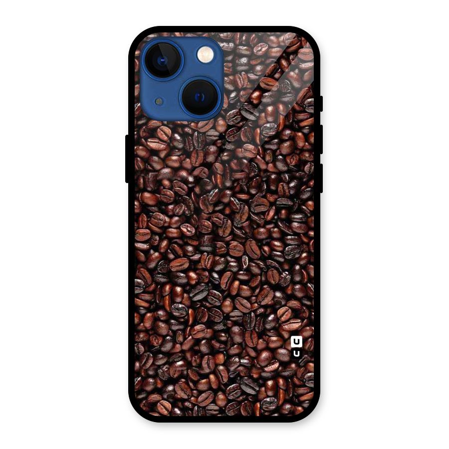 Cocoa Beans Glass Back Case for iPhone 13 Mini