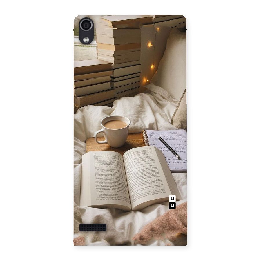 Coffee And Books Back Case for Ascend P6