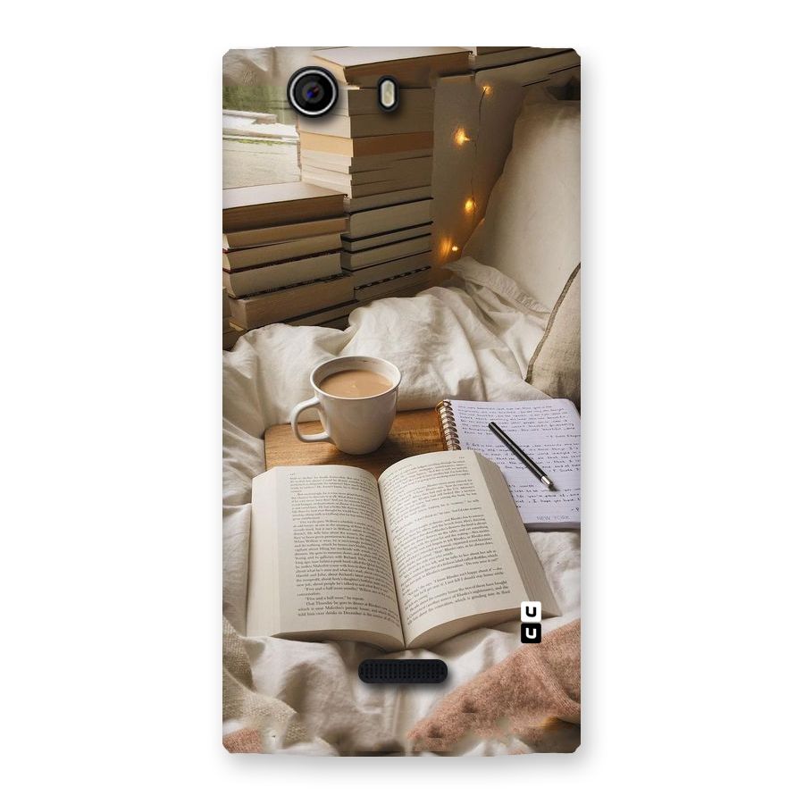 Coffee And Books Back Case for Canvas Nitro 2 E311
