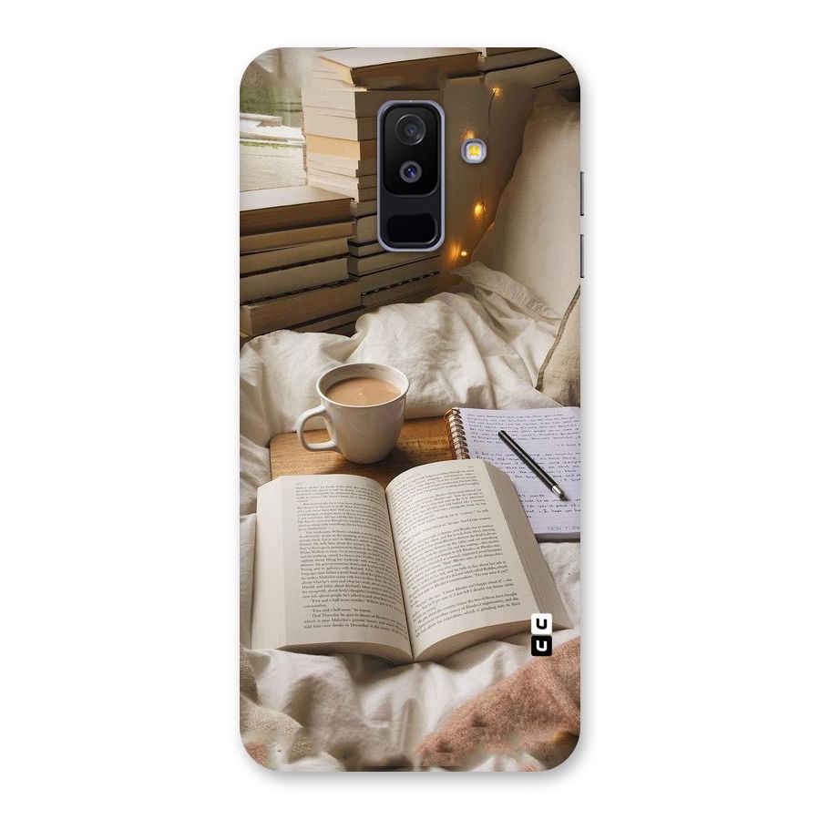 Coffee And Books Back Case for Galaxy A6 Plus