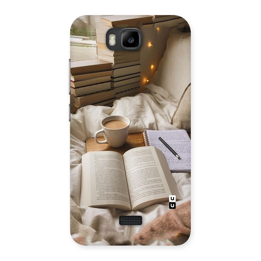 Coffee And Books Back Case for Honor Bee